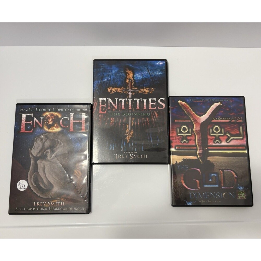 Lot of 3 TREY SMITH DVDs - Entities, Enoch & God Dimension Preowned